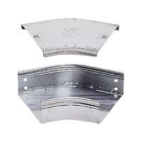07313 - ABB - 07313 - Flat Corner, 45°, with Cover, 150 mm W x 75 m H, Hot Dip Galvanized