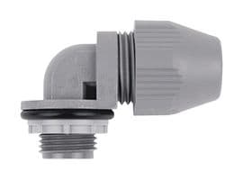 7TAA115500R0001 - ABB - 7TAA115500R0001 - Conduit Connector, 90 Degree, Liquidtight, 1/2", Plastic, Grey