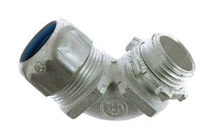 7TAD012240R0006 - ABB - 7TAD012240R0006 - Conduit Connector, 90 Degree, Liquidtight, 1/2", Aluminium, Non-Insulated
