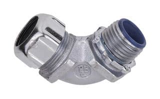 7TAD013170R0006 - ABB - 7TAD013170R0006 - Conduit Connector, 90 Degree,1-1/4", Malleable Iron, Insulated