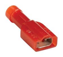 7TAI029690R0008 - ABB - 7TAI029690R0008 - Terminal, Sta-Kon RA 2577 Series, Female Quick Disconnect, 6.35mm x 0.81mm, 22-18AWG, Red
