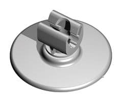 7TCA083590R0007 - ABB - 7TCA083590R0007 - Clip, Solvent Weldable, Push-In, Non-Metallic, Grey, 10 mm, Solid Circular Conductor