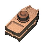 7TCA083640R0000 - ABB - 7TCA083640R0000 - Test Clamp, Copper, 8 mm, 25 mm x 3 mm