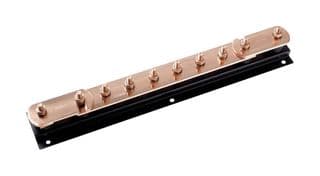 7TCA083670R0603 - ABB - 7TCA083670R0603 - Earth Bar, 10 Way, Copper, 50 mm x 6 mm x 800 mm