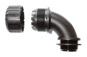 7TCA296060R0086 - ABB - 7TCA296060R0086 - Conduit Connector, 90 Degree, 32 mm, Nylon, Black
