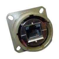 RJFTV2PEM1N - AMPHENOL SOCAPEX - RJFTV2PEM1N - In-Line Adapter, Square Flange, Adaptor, In-Line, RJ45, RJ45, RJFTV