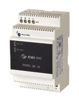 PDRC-36-12 - CUI - PDRC-36-12 - AC/DC DIN Rail Power Supply (PSU), ITE, 1 Output, 33 W, 12 VDC, 2.75 A