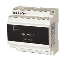 PDRC-75-12 - CUI - PDRC-75-12 - AC/DC DIN Rail Power Supply (PSU), ITE, 1 Output, 72 W, 12 VDC, 6 A