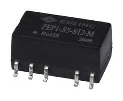 PEP1-S5-D12-M - CUI - PEP1-S5-D12-M - Isolated Surface Mount DC/DC Converter, ITE, 1:1, 1 W, 2 Output, 12 V, 42 mA