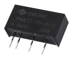 PRMCE1-S5-S12-S - CUI - PRMCE1-S5-S12-S - Isolated Through Hole DC/DC Converter, ITE, SIP, 1:1, 1 W, 1 Output, 12 V