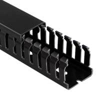 09140000Y - BETADUCT - 09140000Y - Trunking, Open Slot, 75 mm (H) x 25 mm (W) x 2 m (L), Black, PVC