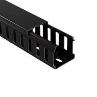 09060000Y - BETADUCT - 09060000Y - Trunking, Closed Slot, 50 mm (H) x 50 mm (W) x 2 m (L), Black, PVC