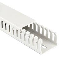 23631700Y - BETADUCT - 23631700Y - Trunking, Narrow Slot, 105 mm (H) x 56 mm (W) x 2 m (L), White, PVC