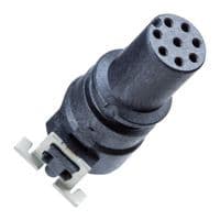 M8-08PFFT-EE0001 - AMPHENOL LTW - M8-08PFFT-EE0001 - Sensor Connector, M Series, M8, Female, 8 Positions, PCB Socket, Straight PCB Mount