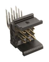 02519091101 - HARTING - 02519091101 - Pin Header, C9 Module, Board-to-Board, 2.54 mm, 3 Rows, 9 Contacts, Through Hole Right Angle