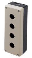 FB3W-413Z - IDEC - FB3W-413Z - Control Station Enclosure, 4 Hole, Polycarbonate, IP65/NEMA 4X, Beige, 22 mm Cutout Dia, FB3W Series
