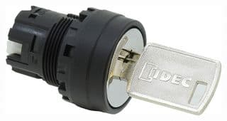 YW1K-2A - IDEC - YW1K-2A - Switch Actuator, Plastic, 2 Pos, Idec Dia 22mm YW Series Key Selector Switches, IP65, YW Series