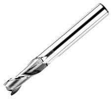 DK06034JS - JABIL CUTTING TOOLS - DK06034JS - End Mill, High Precision, Radius, 2.4 mm Cutter Dia, 50 mm Length, M35, Mould Steel, D6xR0.2