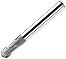 DK30001JS - JABIL CUTTING TOOLS - DK30001JS - End Mill, High Precision, Ball, 0.2 mm Cutter Dia, 50 mm Length, M30, Mould Steel, R3xFL12xD6