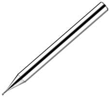 DK02006ZO - JABIL CUTTING TOOLS - DK02006ZO - End Mill, CBN, High Precision, Ball, 0.03 mm Cutter Dia, 50 mm Length, Mould Steel, R1xD4