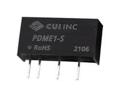 PDME1-S12-D12-S - CUI - PDME1-S12-D12-S - Isolated Through Hole DC/DC Converter, ITE, SIP, 1:1, 1 W, 2 Output, 12 V