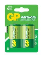 GPPCC13KC001 - GP BATTERIES - GPPCC13KC001 - Battery, 1.5 V, D, Zinc Chloride, Raised Positive and Flat Negative, 2