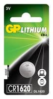 GPPBL1620032 - GP BATTERIES - GPPBL1620032 - Battery, 3 V, 1620, Lithium Manganese Dioxide, 78 mAh, Pressure Contact, 1