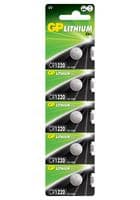 GPPBL1220001 - GP BATTERIES - GPPBL1220001 - Battery, 3 V, Lithium Manganese Dioxide, 36 mAh, Pressure Contact, 5