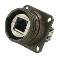 RJFTV6A2SA5ZNF459 - AMPHENOL SOCAPEX - RJFTV6A2SA5ZNF459 - Modular Connector, RJ45 Jack, 1 x 1 (Port), 8P8C, Cat6a, IP68, Panel Mount