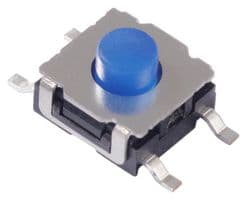 222LMVAAR - CTS - 222LMVAAR - Tactile Switch, 222L Series, Top Actuated, Surface Mount, Round Button, 225 gf, 50mA at 32VDC