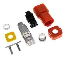 YHVA630-2PHM-6MM-A - DEUTSCH - TE CONNECTIVITY - YHVA630-2PHM-6MM-A - Automotive Connector Housing, Orange, HVA 630, Plug, 2 Ways