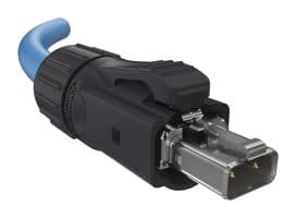 MSPE-P2L0-2A0 - AMPHENOL COMMUNICATIONS SOLUTIONS - MSPE-P2L0-2A0 - Modular Connector, SPE Plug, 1 x 1 (Port), 2 Contacts, IP20, Cable Mount