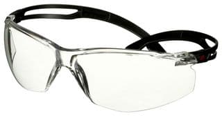 SF501AF-BLK - 3M - SF501AF-BLK - Glasses, Anti-Fog / Anti-Scratch, Amber Lens, Black Frame, Scotchgard SecureFit 500 Series