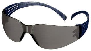 SF102AF-BLU - 3M - SF102AF-BLU - Glasses, Anti-Fog / Anti-Scratch, Grey Lens, Blue Frame, SecureFit 100 Series