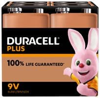 MN1604 P4 +/PWR - DURACELL - MN1604 P4 +/PWR - Battery, 9 V, PP3, Alkaline, Snap Contact, 4
