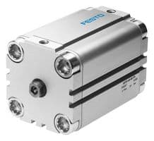 156530 - FESTO - 156530 - Compact Air Cylinder, Piston Rod, Double Acting, 32 mm, G1/8, 0.8 bar to 10 bar, 5 mm