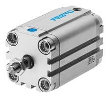 156996 - FESTO - 156996 - Compact Air Cylinder, Piston Rod, Single Acting, 32 mm, G1/8, 0.8 bar to 10 bar, 5 mm