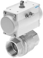8070242 - FESTO - 8070242 - Ball Valve, with Actuator Unit, 2/2 Way, Rp1/4, 5.9 m³/h, 5.5 bar to 8 bar, VZBM Series