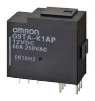 G9TA-K1AP DC12 - OMRON - G9TA-K1AP DC12 - Power Relay, SPST-NO, 12 VDC, 60 A, G9TA Series, Through Hole, Latching Dual Coil