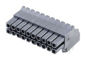 44764-2001 - MOLEX - 44764-2001 - PCB Receptacle, Board-to-Board, Wire-to-Board, 3 mm, 2 Rows, 20 Contacts, Female Receptacle