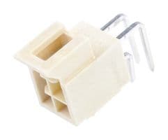 105314-2104 - MOLEX - 105314-2104 - Pin Header, Wire-to-Board, 2.5 mm, 2 Rows, 4 Contacts, Through Hole Right Angle