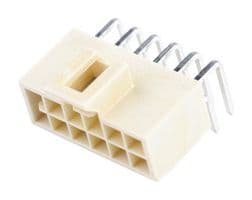 105314-2112 - MOLEX - 105314-2112 - Pin Header, Wire-to-Board, 2.5 mm, 2 Rows, 12 Contacts, Through Hole Right Angle