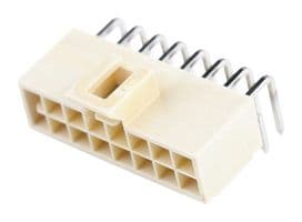 105314-2116 - MOLEX - 105314-2116 - Pin Header, Wire-to-Board, 2.5 mm, 2 Rows, 16 Contacts, Through Hole Right Angle