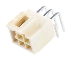 105314-2206 - MOLEX - 105314-2206 - Pin Header, Wire-to-Board, 2.5 mm, 2 Rows, 6 Contacts, Through Hole Right Angle