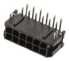 43045-1221 - MOLEX - 43045-1221 - Pin Header, Wire-to-Board, 3 mm, 2 Rows, 12 Contacts, Through Hole Right Angle