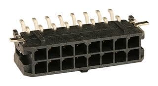 43045-1611 - MOLEX - 43045-1611 - Pin Header, Wire-to-Board, 3 mm, 2 Rows, 16 Contacts, Surface Mount Right Angle
