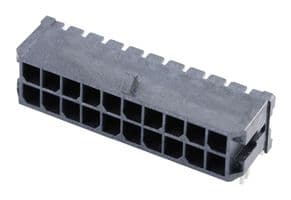 43045-2006 - MOLEX - 43045-2006 - Pin Header, Wire-to-Board, 3 mm, 2 Rows, 20 Contacts, Surface Mount Right Angle