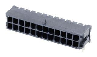43045-2406 - MOLEX - 43045-2406 - Pin Header, Wire-to-Board, 3 mm, 2 Rows, 24 Contacts, Surface Mount Right Angle