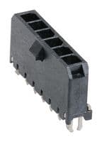 43650-0620 - MOLEX - 43650-0620 - Pin Header, Wire-to-Board, 3 mm, 1 Rows, 6 Contacts, Through Hole Straight
