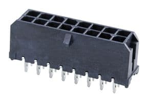 44914-1601 - MOLEX - 44914-1601 - Pin Header, Wire-to-Board, 3 mm, 2 Rows, 16 Contacts, Press Fit, Micro-Fit 3.0 CPI 44764 Series